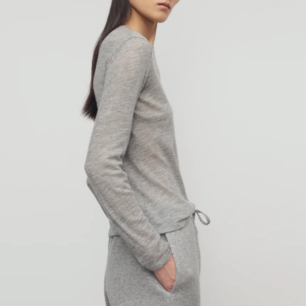 The Row Iverness Top in Cashmere in Grey Melange Women’s XS 🩶 - Picture 4 of 16